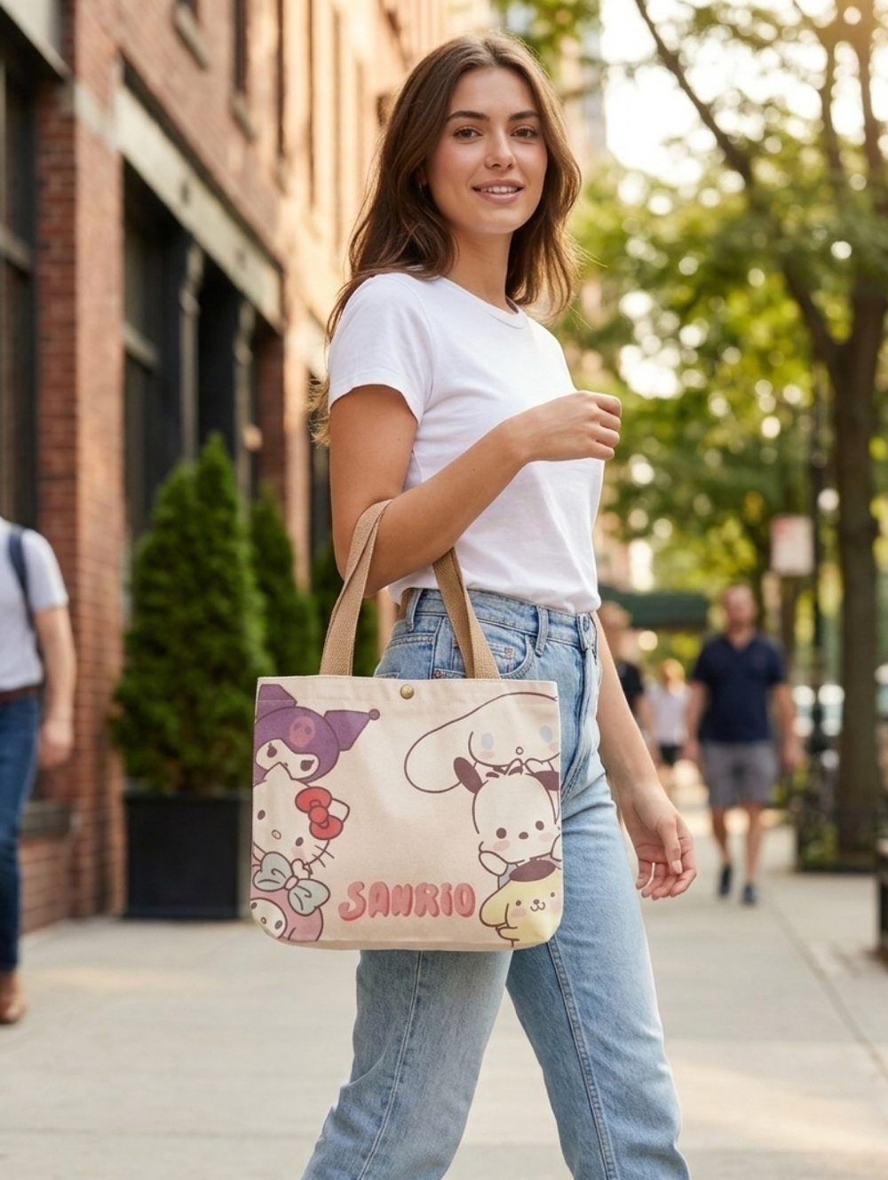 Sanrio Hello Kitty and Friends Tote Bag - Cream and Tan NWOT
